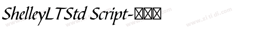 ShelleyLTStd Script字体转换